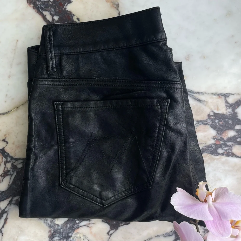 Mother Faux Leather Pants - Picture 3 of 6